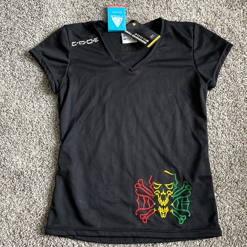 Code tech tee.  Cycling jersey - Deep Cove